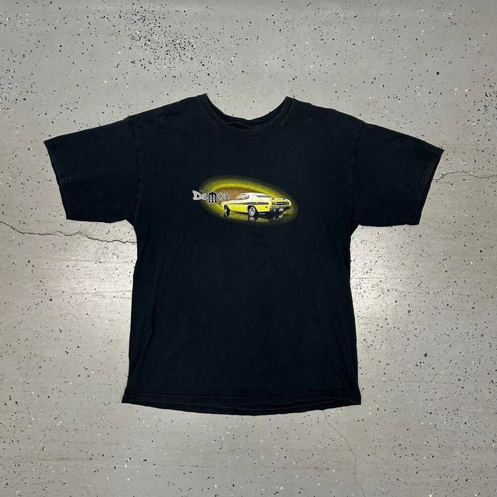 Black Y2K Dodge Demon car tee